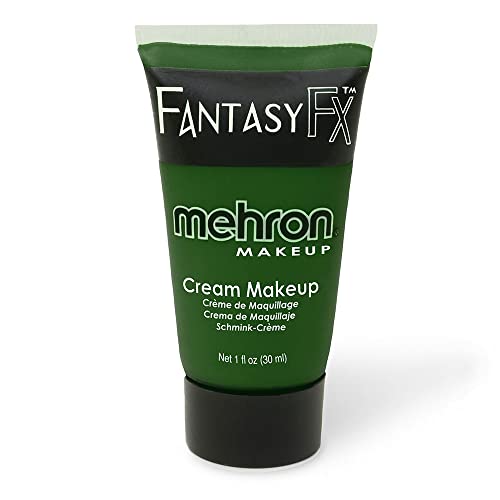 Mehron Fantasy FX Water-Based Green Face Paint, 1 fl oz