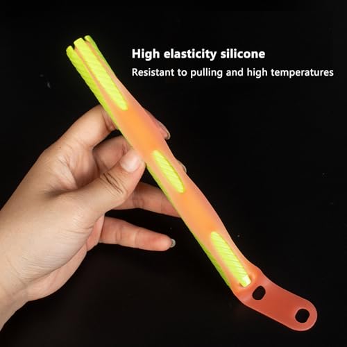 20 Pack Hair Perm Rods Rubber Bands - Silicone Elastic Straps