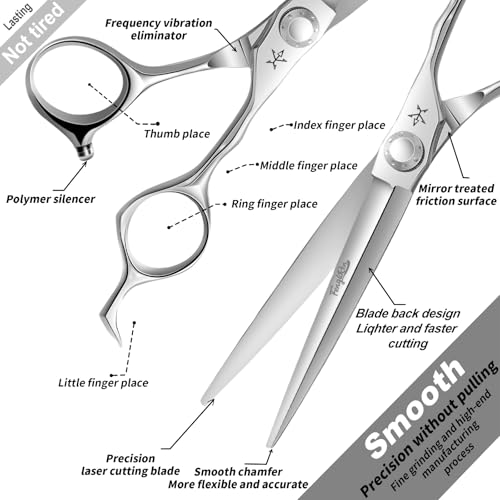 Professional Barber Hair Cutting Scissors 6.5 Inch Stainless Steel