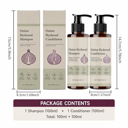 Onion Hydrosol Shampoo & Conditioner Set with Rosemary - 3.38 fl oz