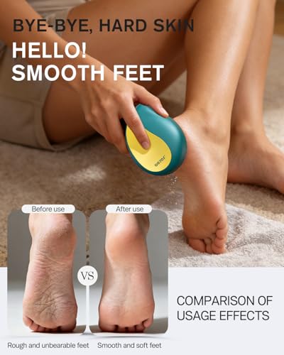 BEZOX Nano Glass Foot File & Callus Remover - Pedicure Heel Scrubber with Cover