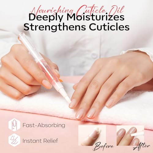 Modelones Peachy Pink Nail Strengthener & Growth Kit - 23 Pcs
