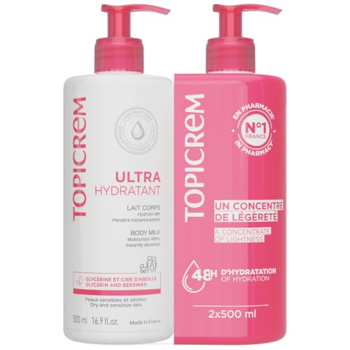 Topicrem Ultra-Moisturizing Body Milk 2 x 500ml
