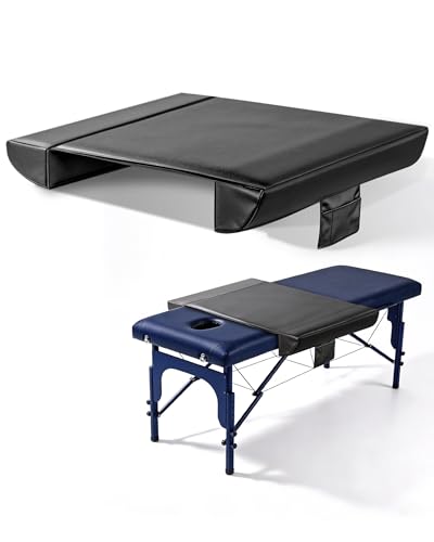 Massage Table Arm Extenders - 7.8" Wide PU Leather Pads