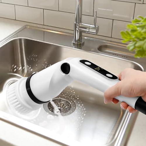 IEZFIX Electric Spin Scrubber X03 Turbo Brush Head Replacement, Multi-Purpose Cleaning Brush Set