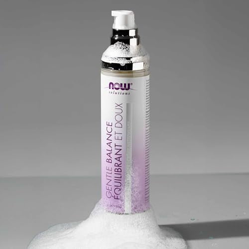 NOW Solutions Gentle Balance Cream Cleanser, 4 oz - Fragrance-Free, Non-Foaming Formula with Bakuchiol and Ceramosides