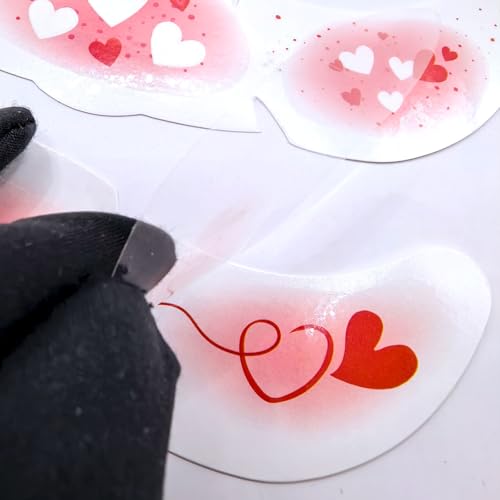 Valentine's Day Temporary Tattoos - 5 Sheets Red Heart Freckles