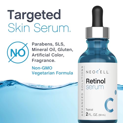 NeoCell Retinol Serum for Face | 2 fl oz | Targeted Skin Serum Formula | Advanced Care | with Vitamin E and A | for Women and Men