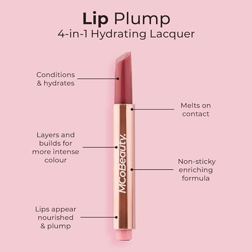 MCoBeauty Lip Plump 4-in-1 Hydrating Lacquer - Emily Mauve