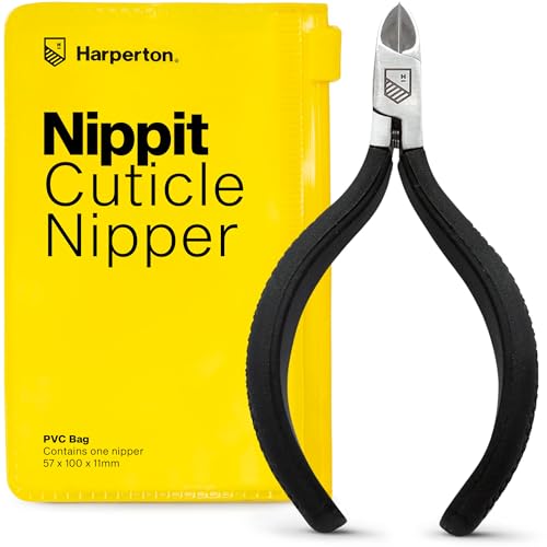 Harperton Stainless Steel Cuticle Nipper - Non-Slip Precision Trimmer