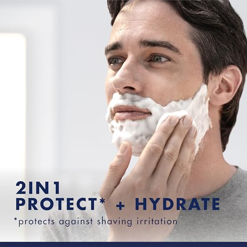 Gillette PRO Shaving Gel For Men Cools To Soothe Skin And Hydrates Facial Hair, TWIN PACK - Total 14oz, ProGlide Sensitive 2 in 1 Shave Gel