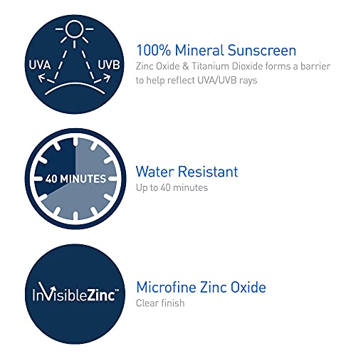 CeraVe Mineral Sunscreen Stick SPF 50, Broad Spectrum SPF + Hyaluronic Acid + Ceramides, Titanium Dioxide & Zinc Oxide, 100% Mineral Face Sunscreen Stick, Fragrance Free & Oil Free