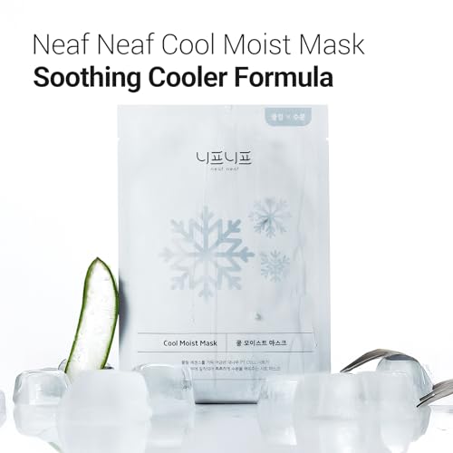 Cool Moist Mask, Overnight Face Mask for Cooling Care. Proven to reduce and calm overheated skin with redness, while supporting the skin moisture barrier. Korean Skincare (30g, 5ea).