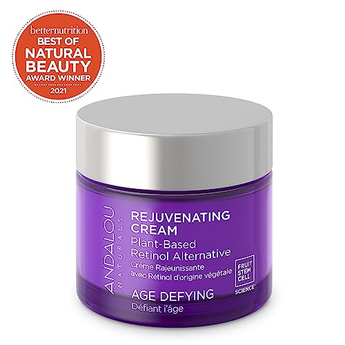 Andalou Naturals Age Defying Plant-Based Retinol Alternative Cream, 1.7 Ounce