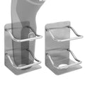 Linkidea 2 Packs Stainless Steel Electric Razor Holder, Men's Electric Shaver Holder for Shower, Bathroom Shaver Organizer Compatible with Braun Series 5, Philips Series 2400, 5000x, 9000 (Silver)