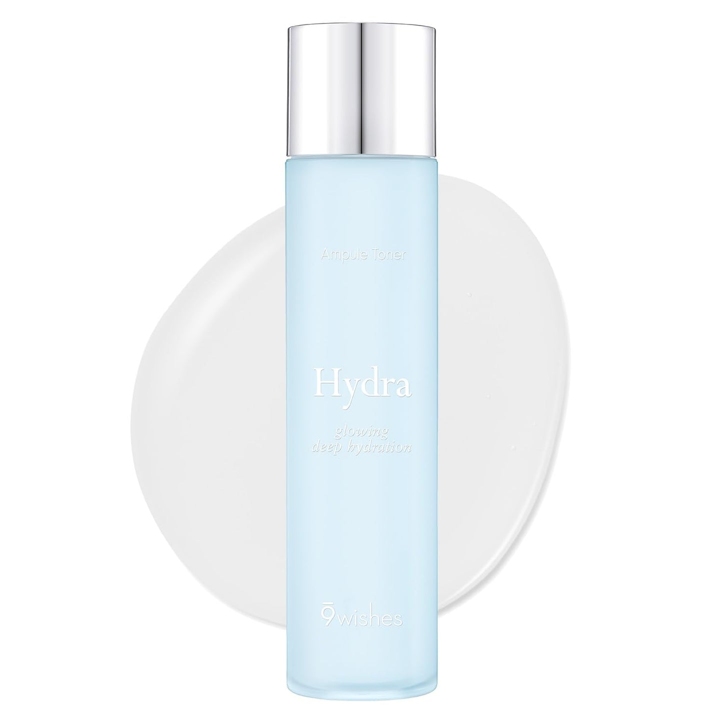 [9wishes] Hydra Ampule Toner 5.1Fl. Oz, 150ml Powerful Hydration with 52% Coconut Water - Moisturizing Facial Toner Essence (Hydra Toner)