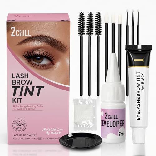2CHILL Eyelash & Eyebrow Tinting Kit - Professional Salon Results