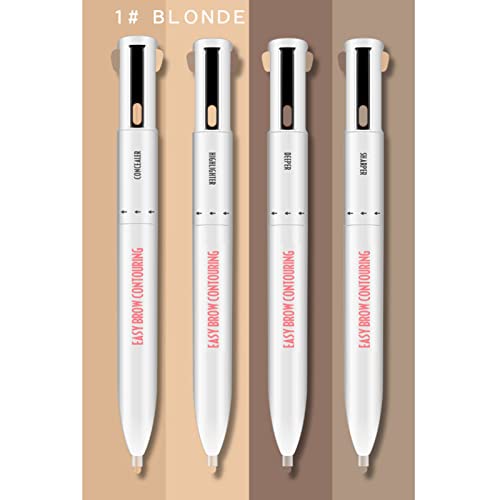 4-in-1 Eyebrow Pencil Pen - Brow Shaping & Highlight Tool