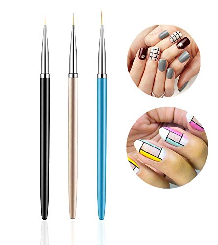 8 Piece Nail Art Dotting Pen & Brush Set - Professional Manicure Tools