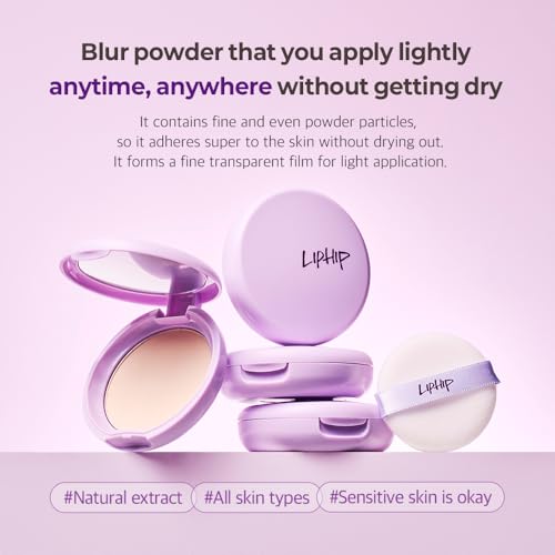 Blur Powder Pact Compact with Mirror & Puff - Oil Control
