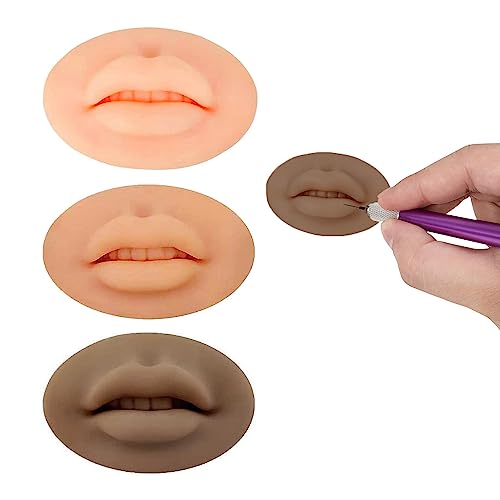5D Silicone Practice Lips for Tattoo & Makeup Training