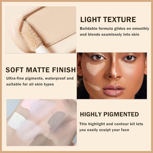 Cool Tone Liquid Contour & Highlighter Stick Set
