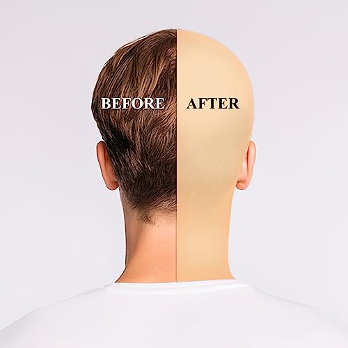 Bald Cap & Wig Cap Set - Latex Makeup for Halloween Costume