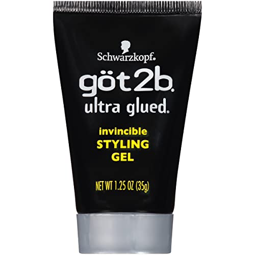 Got2B Glued Blasting Freeze Hairspray, 12 oz, Pack of 2 & Ultra Glued Invincible Styling Gel 2-6 oz Tubes + 1 Travel 1.25 oz Tube