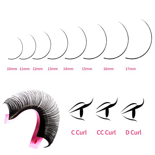 Cashmere Volume Lash Extensions 0.03 CC Curl 12mm