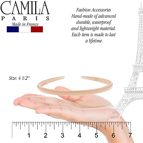 French Fashion Headband for Women - Flexible No Slip Hair Accessory, Made in France