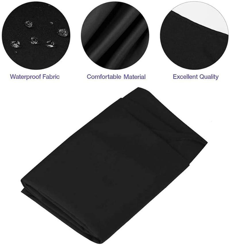 Black Waterproof Barber Cape with Metal Snap - 5 Pack