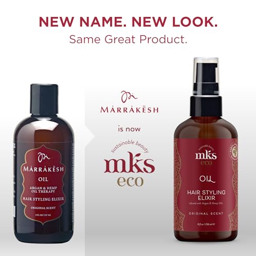 MKS Eco Oil Hair Styling Elixir with Argan & Hemp Seed