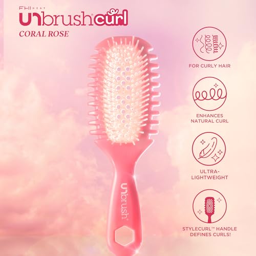 FHI Heat UNbrush Curl Detangling Brush for use on Wet Hair Only
