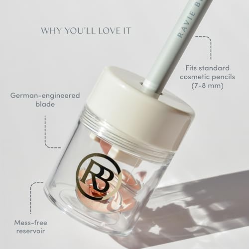 Ravie Beauty Lip & Eye Liner Pencil Sharpener - German Blade, Beige
