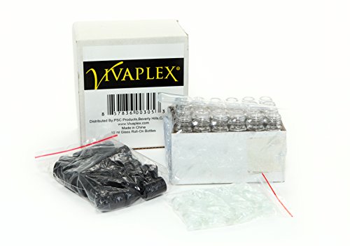 Vivaplex 24-Pack 10ml Clear Glass Roll-On Bottles