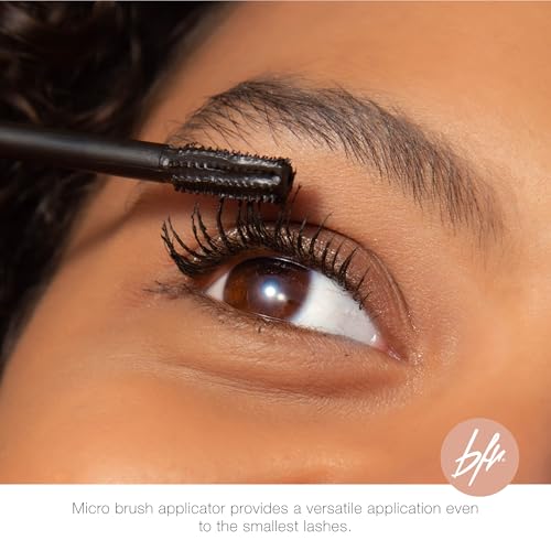 Beauty for Real Hi-Def Mascara, Just Black - Set of 2 - Defining & Volumizing Lash Definer - Humidity & Smudge Proof - Micro Brush Ensures Versatile Application - 1.5 oz