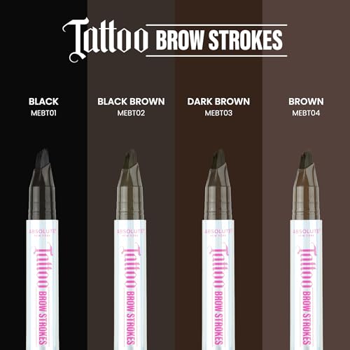 Absolute New York Tattoo Brow Strokes Dark Brown Microblading Pen