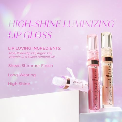 L.A. Girl Lumilicious Luminous Lipgloss, Sweetheart GLG936 (Pack of 2)