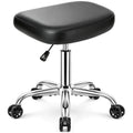 Heavy Duty Rolling Stool 450lb, 22" Metal Base with Wheels