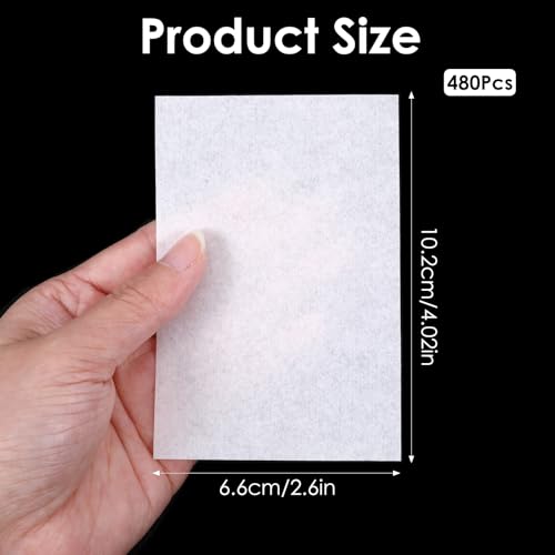 Hair Perm End Papers 480Pcs Heat-Resistant Roller Wraps