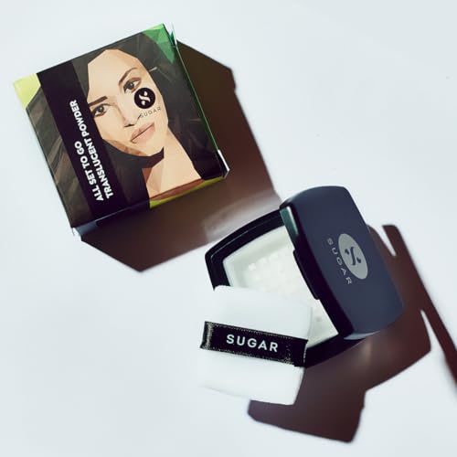 SUGAR Cosmetics SUGAR All Set To Go for shine constrol Matte Loose Setting Powder Blurs Pores & Fine Lines 7 g (Pack of 1) Translucent Powder