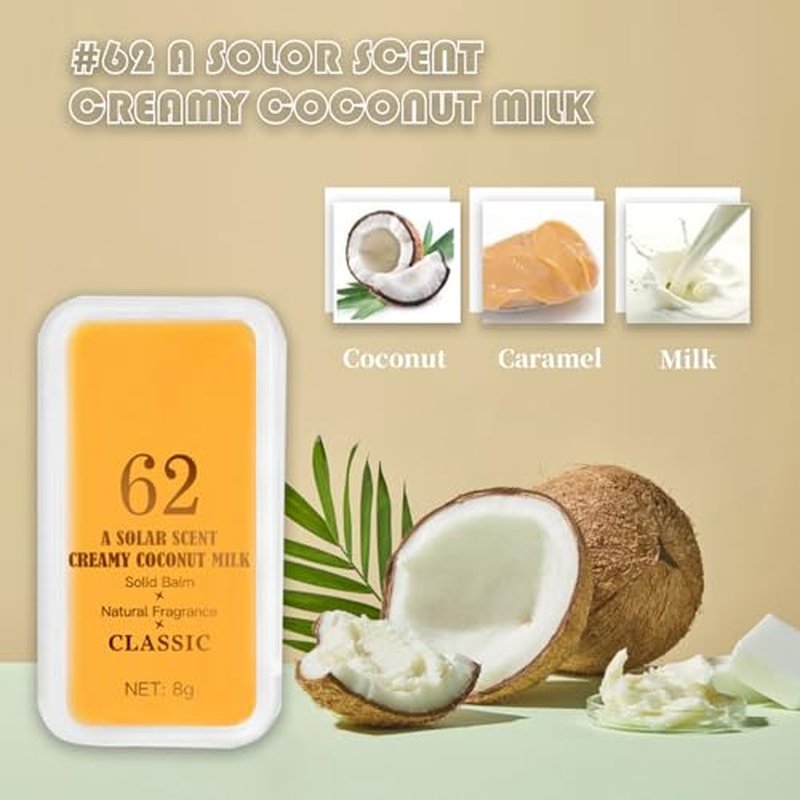 3 PCS Portable Solid Perfume Balms - Natural Fragrance Set