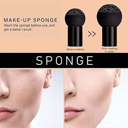 CC Cream Foundation with Mushroom Air Cushion - Waterproof & Long-Lasting