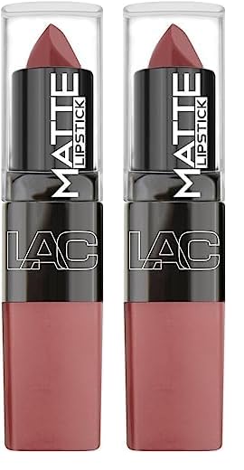 L.A. COLORS Matte Lipstick, In Love, 1 Ounce (Pack of 2)