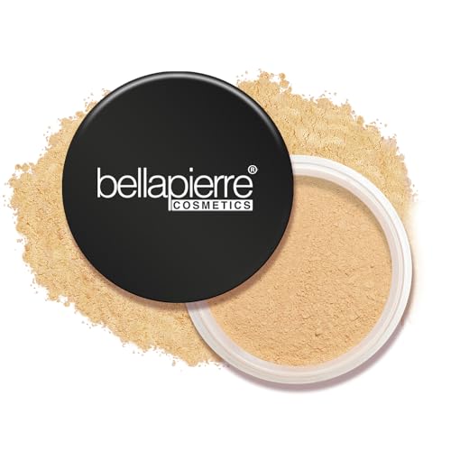 Bellapierre Mineral Foundation SPF 15 ? Loose Powder Foundation, Full Coverage Mineral Makeup with Matte Finish ? Vegan, Cruelty Free, Hypoallergenic, Oil & Talc Free ? 0.32 oz - Nutmeg