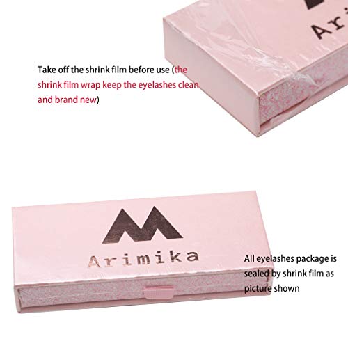 3D Mink False Eyelashes Clear Band - Fluffy Wispy Natural Lashes