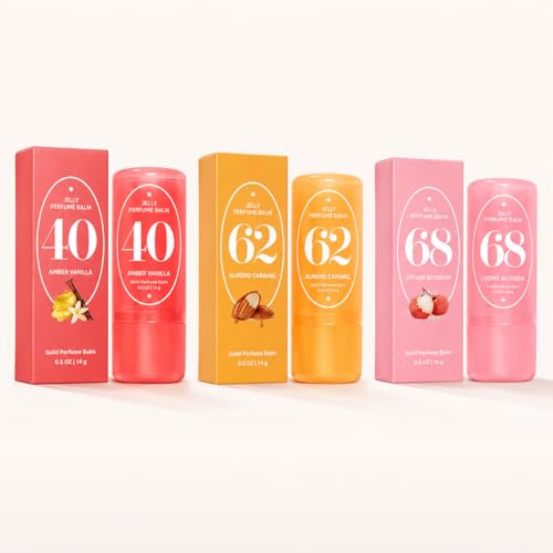 Jelly Perfume Balm Stick - Solid Fragrance, 3 Scents, 15g