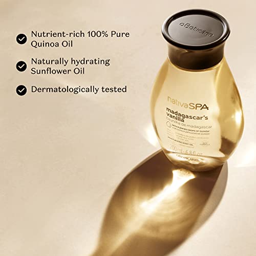 O BOTICARIO Nativa SPA Body Hydrating Oil Bundle: Madagascar Vanilla & Quinoa, 6.8 Ounce (each)