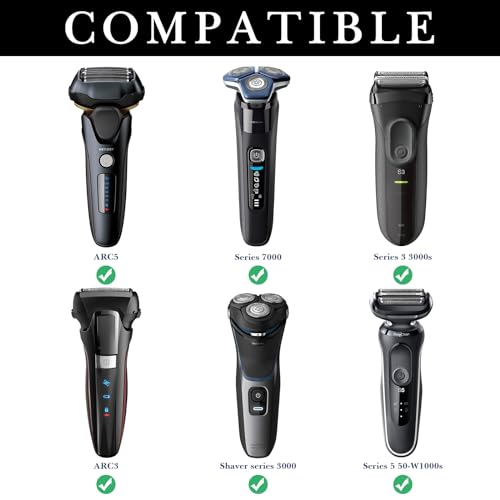 Linkidea Generic Hard Shell Travel Case for Electric Shavers, Storage Bag Compatible with Philips Norelco 2400 Series, Shaving Accessories Organizer for Daily Use (Black)