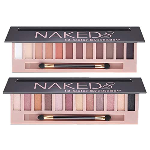 2 Pack 12 Color Eyeshadow Palette Matte Shimmer